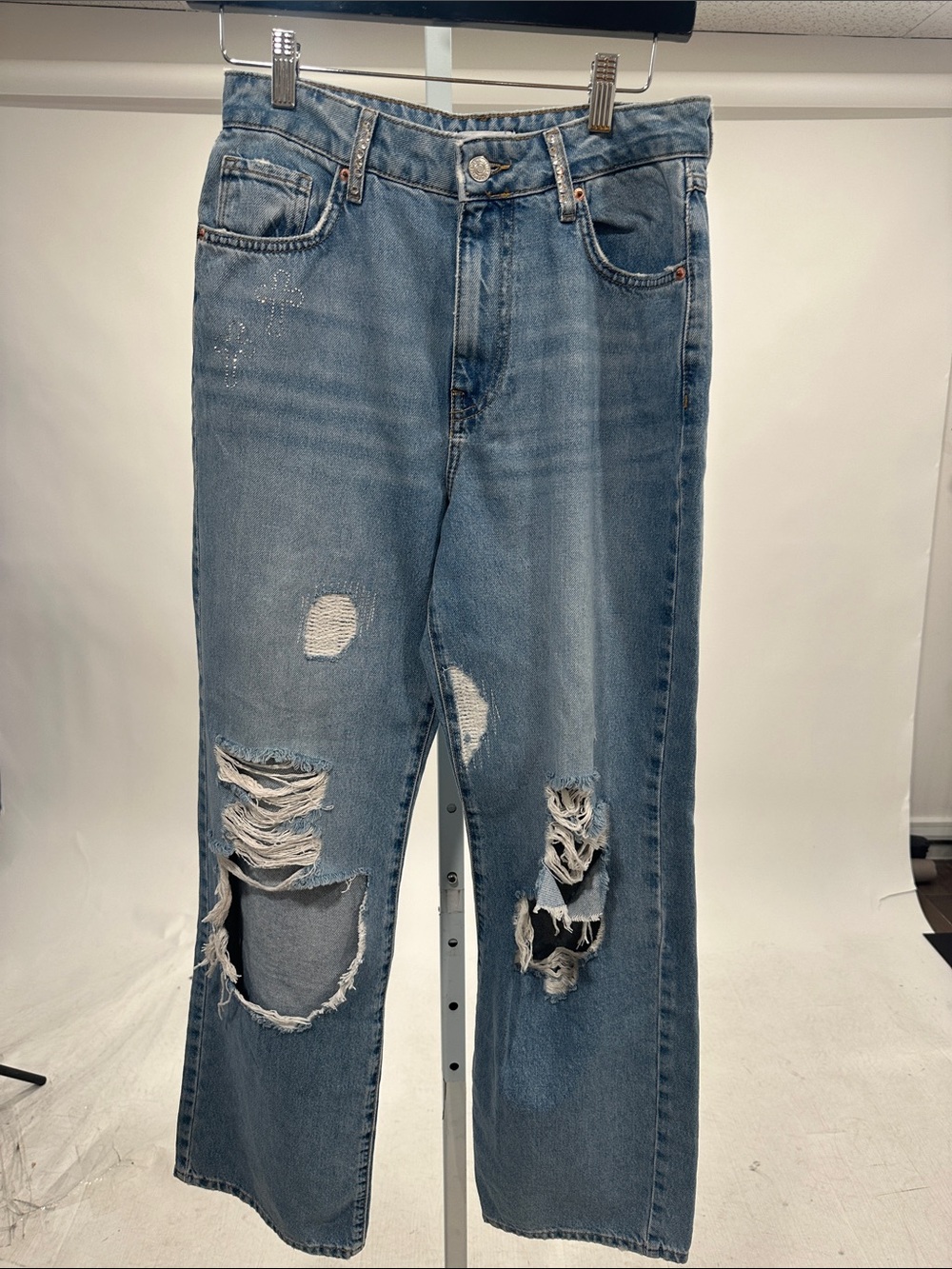 Forever 21 Light Blue Denim Waistband Jeans